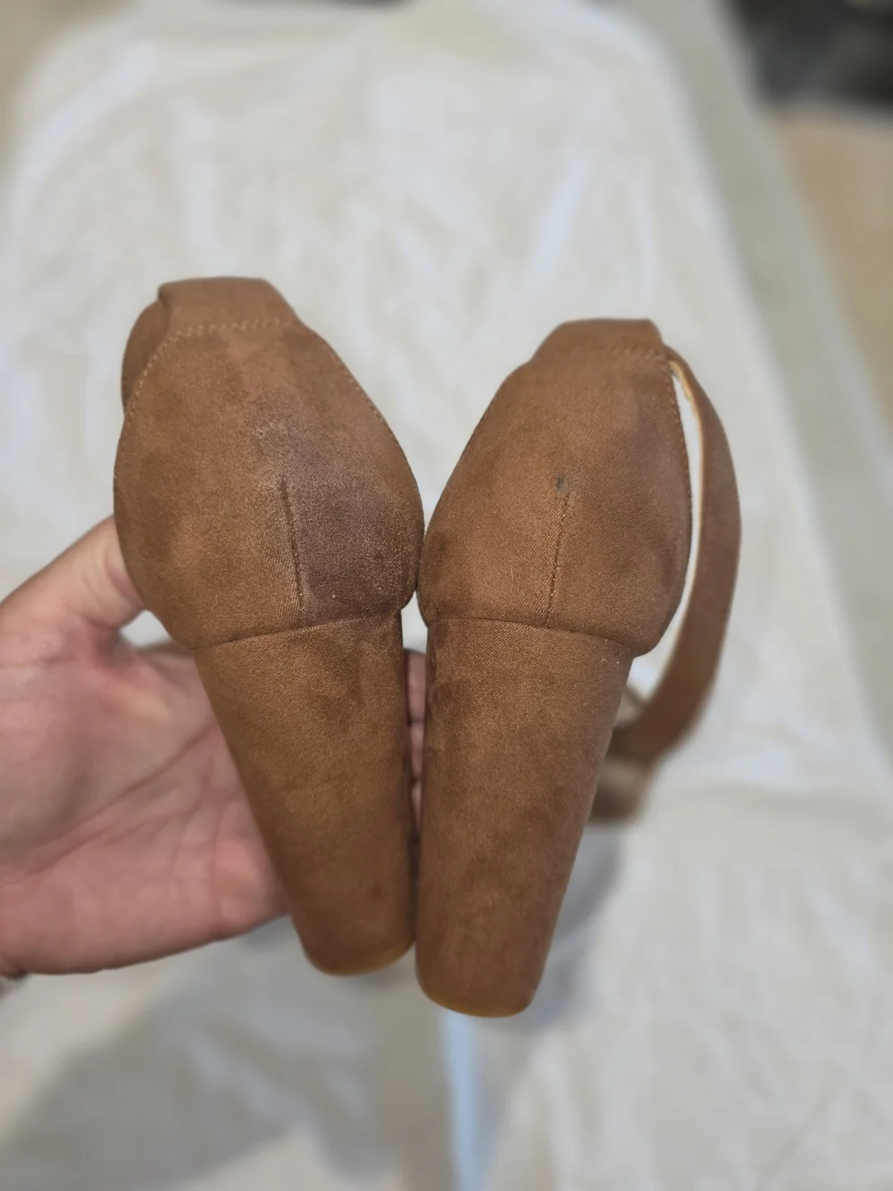 Torrid Brown Suede Block Heel Sandals
